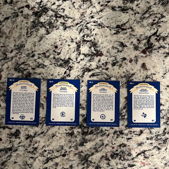 1991 Donruss Diamond Kings Rare baseball card set in excellent condition. - Picture 5 of 9